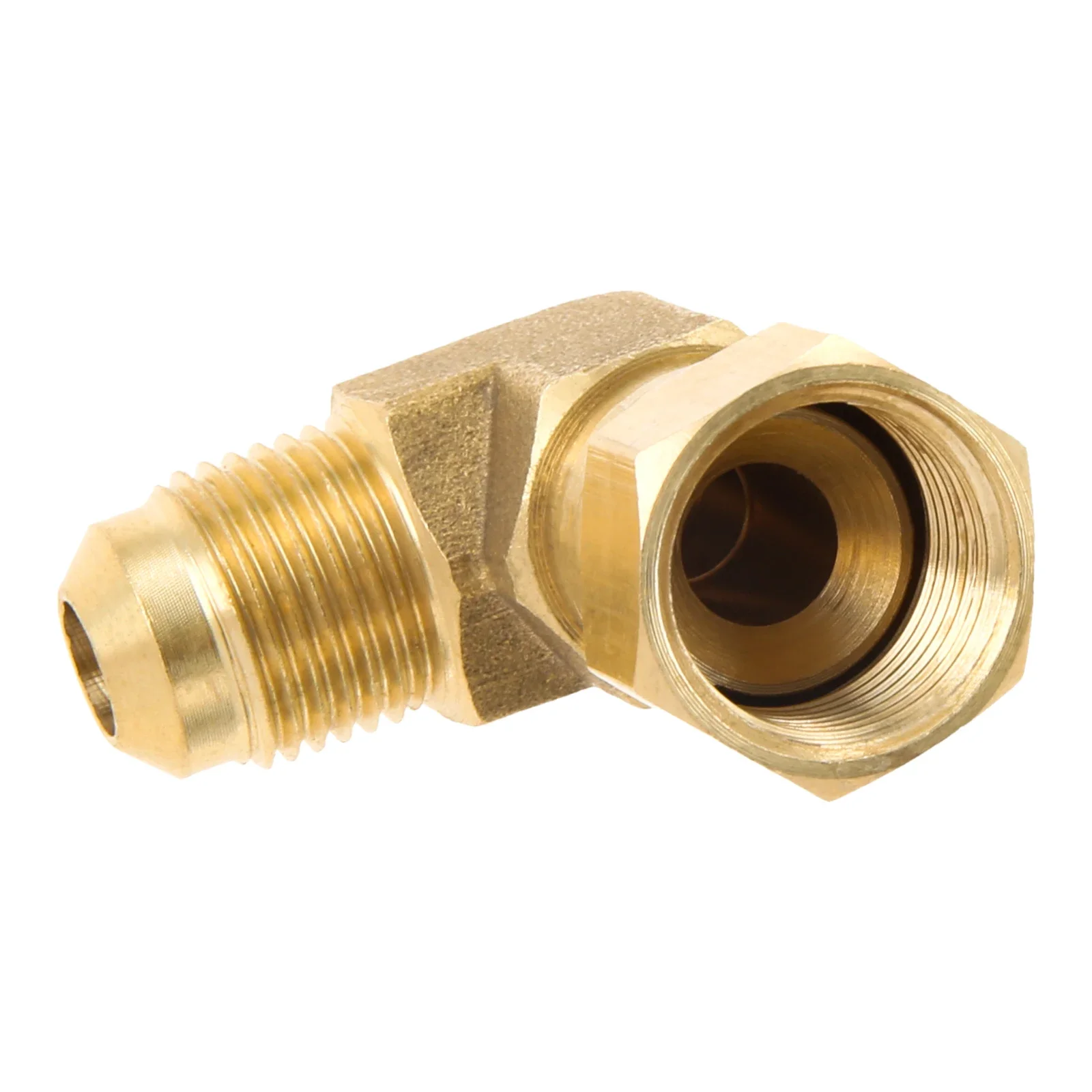 90 Degree Elbow Propane Connector Low Pressure Adapter 3/8" Female & Male Flare fit for Olympian Wave Heater Gas Fired Heater 6