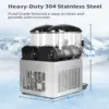 6.4 GAL Commercial Slushy Machine, 24L Stainless Steel Margarita Smoothie Frozen Drink Maker for Ice Juice Tea Coffee Making 6