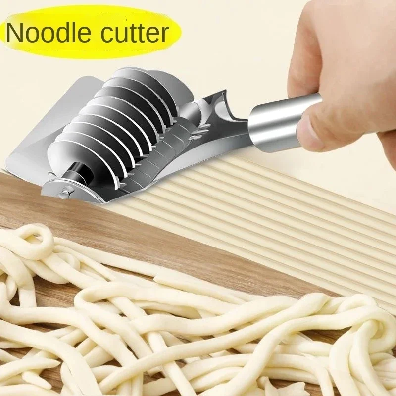 Stainless Steel Manual Noodle Cutter Roller Noodle Maker Fast Food Noodles Dough Rolling Machine Pasta Gadgets Kitchen Tools