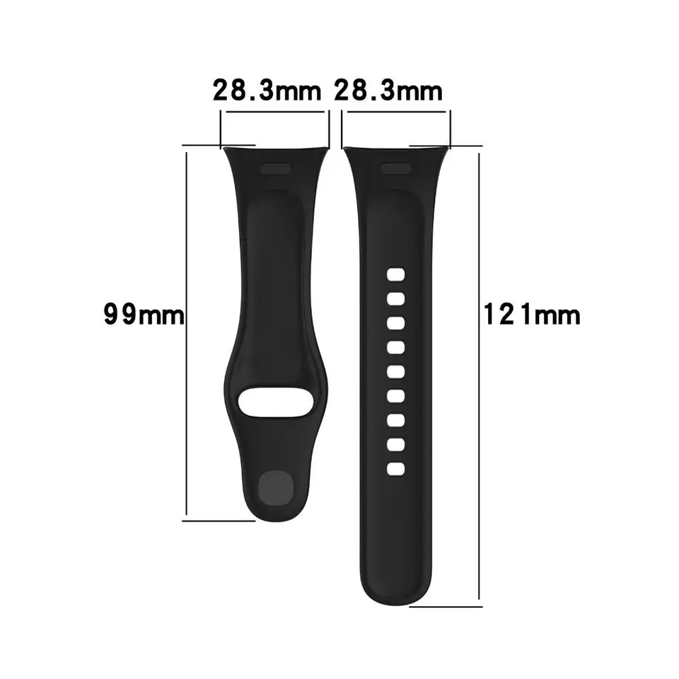 1PC Silicone Strap For Redmi Watch 3 or For Redmi Watch 3 Active Smart Watch Replacement Sport Bracelet Wristband Strap