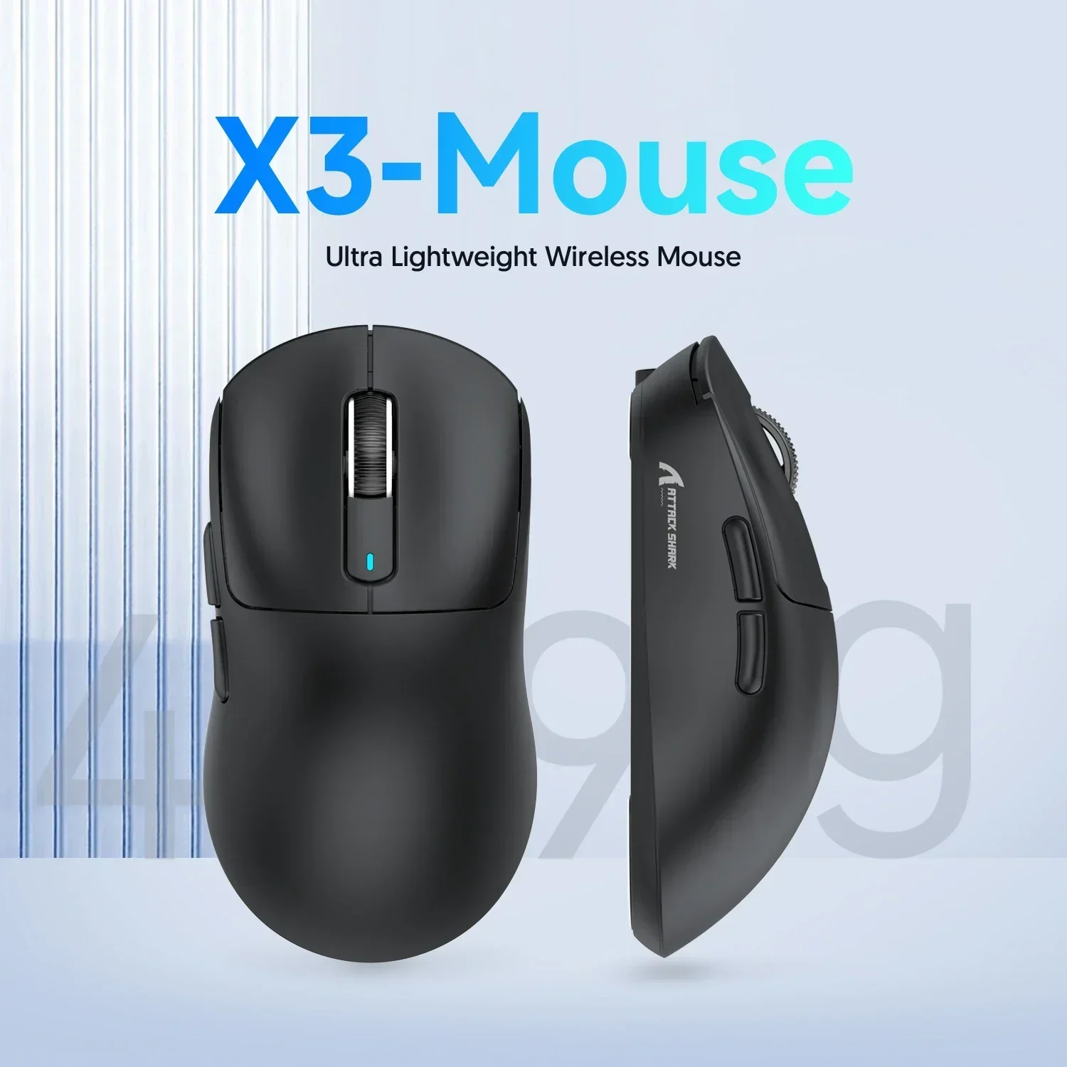 Attack Shark X3 Bluetooth Mouse , 49g Lightweight , PixArt PAW3395,  Tri-Mode Connection, 26000dpi, 650IPS, Macro Gaming Mouse - AliExpress