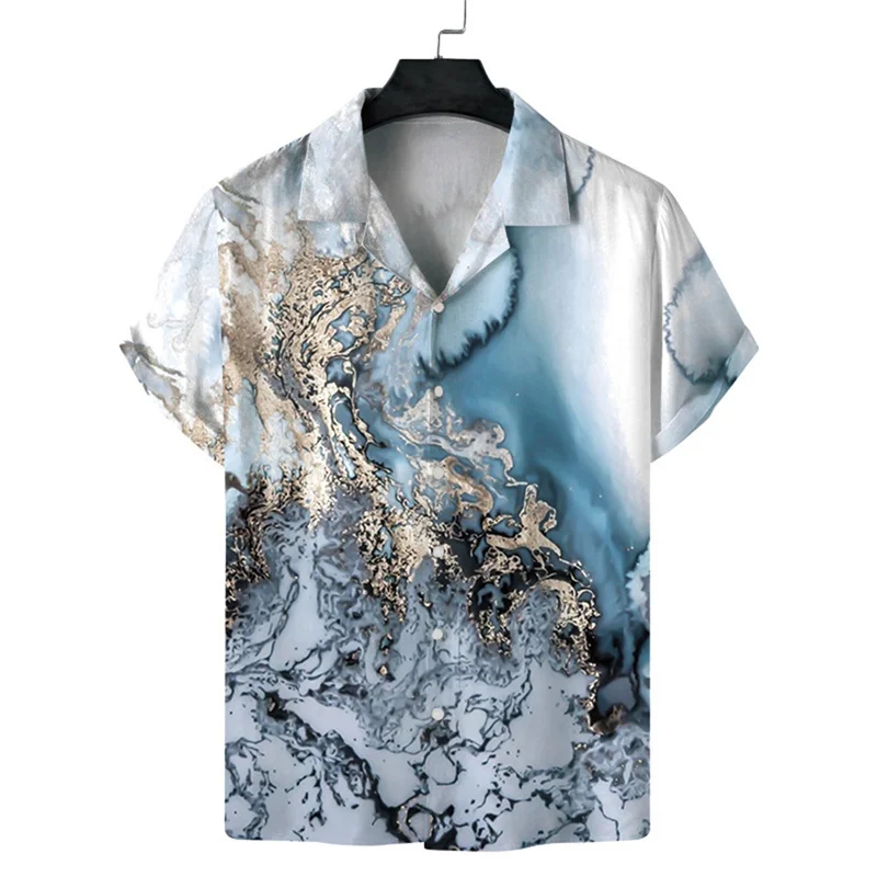 thumbnail image 1 of Camisas de playa hawaianas de moda de verano para hombre y mujer, camisetas florales, camisetas Harajuku con estampado 3D de solapa, camisa de manga corta, ropa para niño y niña, 1 of 5