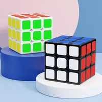 SENGSO Magic Cube 3x3 Frosted Texture Sticker Magic Cube Educational Toys Children Puzzle Toys Designated For Competition Cubes 4