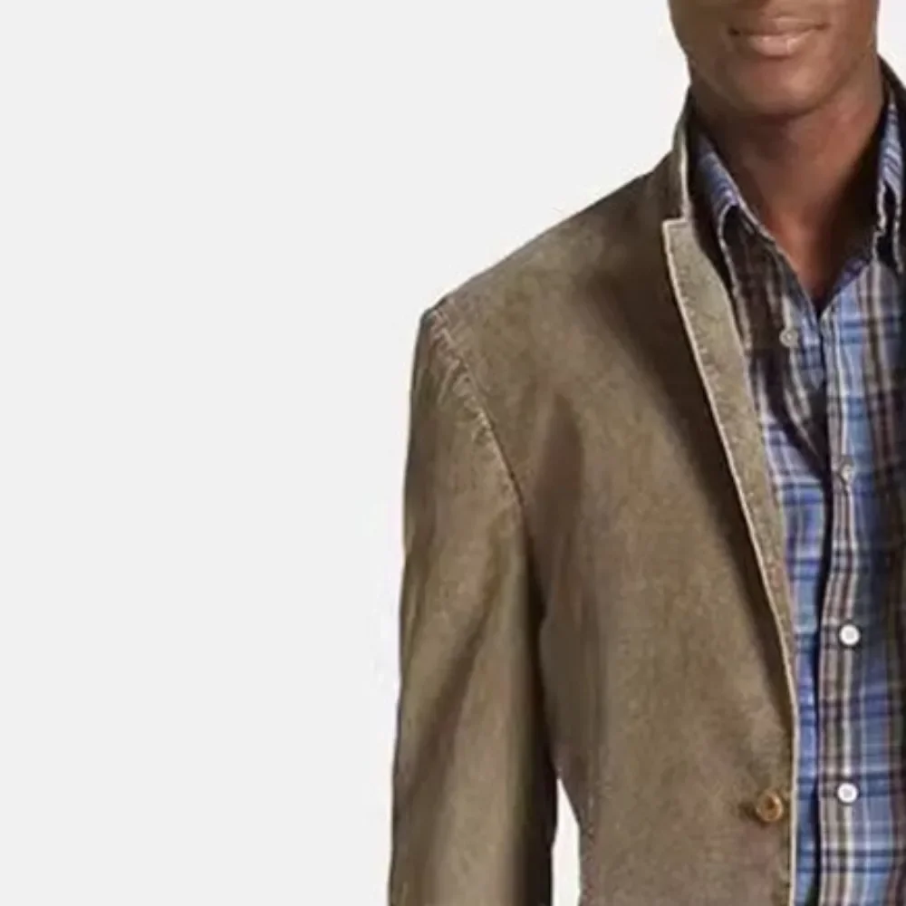 New Denim Suit Burst Casual Solid Color Coat Men's Wear Men Blazer Slim Fit Victorian Jacket Blazer for Men