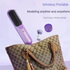 Rechargeable Hot Comb Cordless Hair Brush Straightener Heat Pressing Combs Electric Comb Anti Burn Fast Heating 4