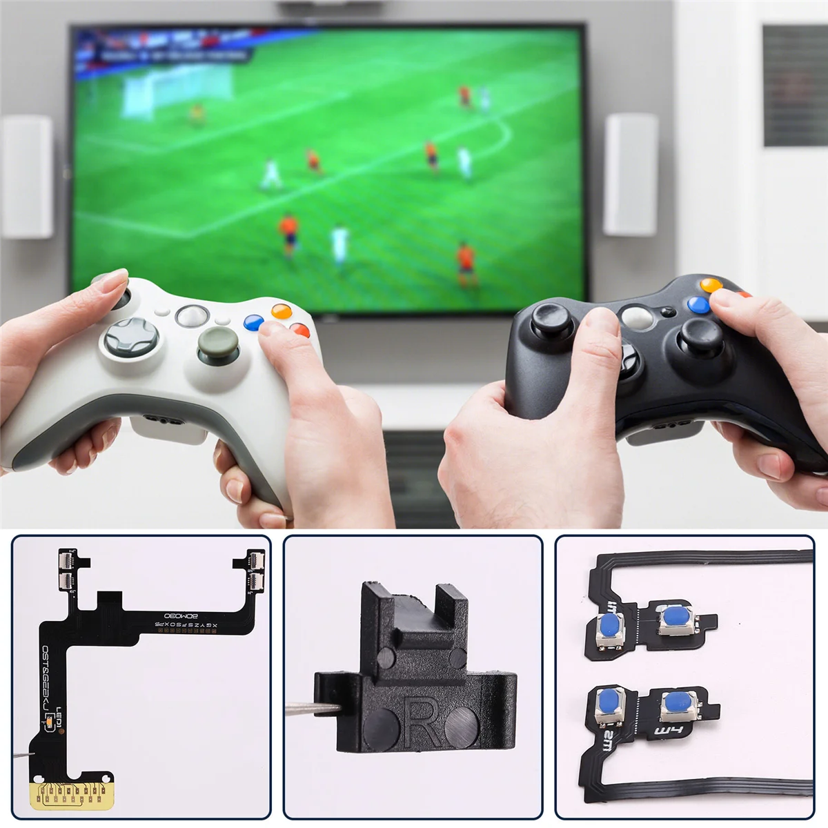 Repair Accessories for PS5 BDM-030 Controller Modification Kit Remapper Kit