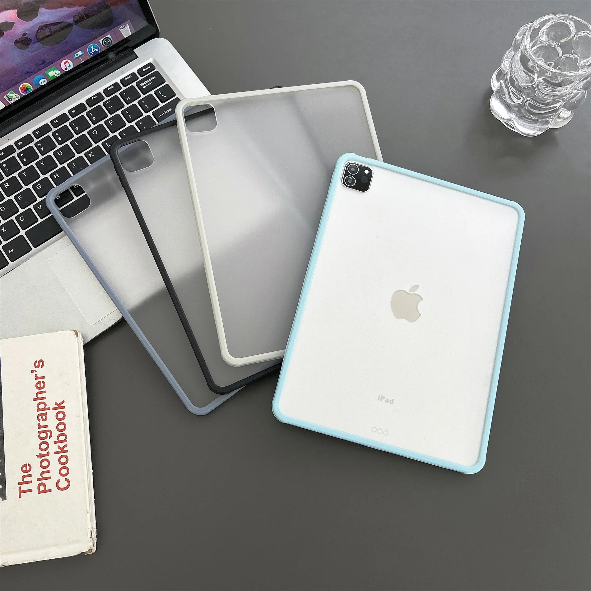 MatteHardCaseForIpadPro11CandyBezelShockproofTranslucent