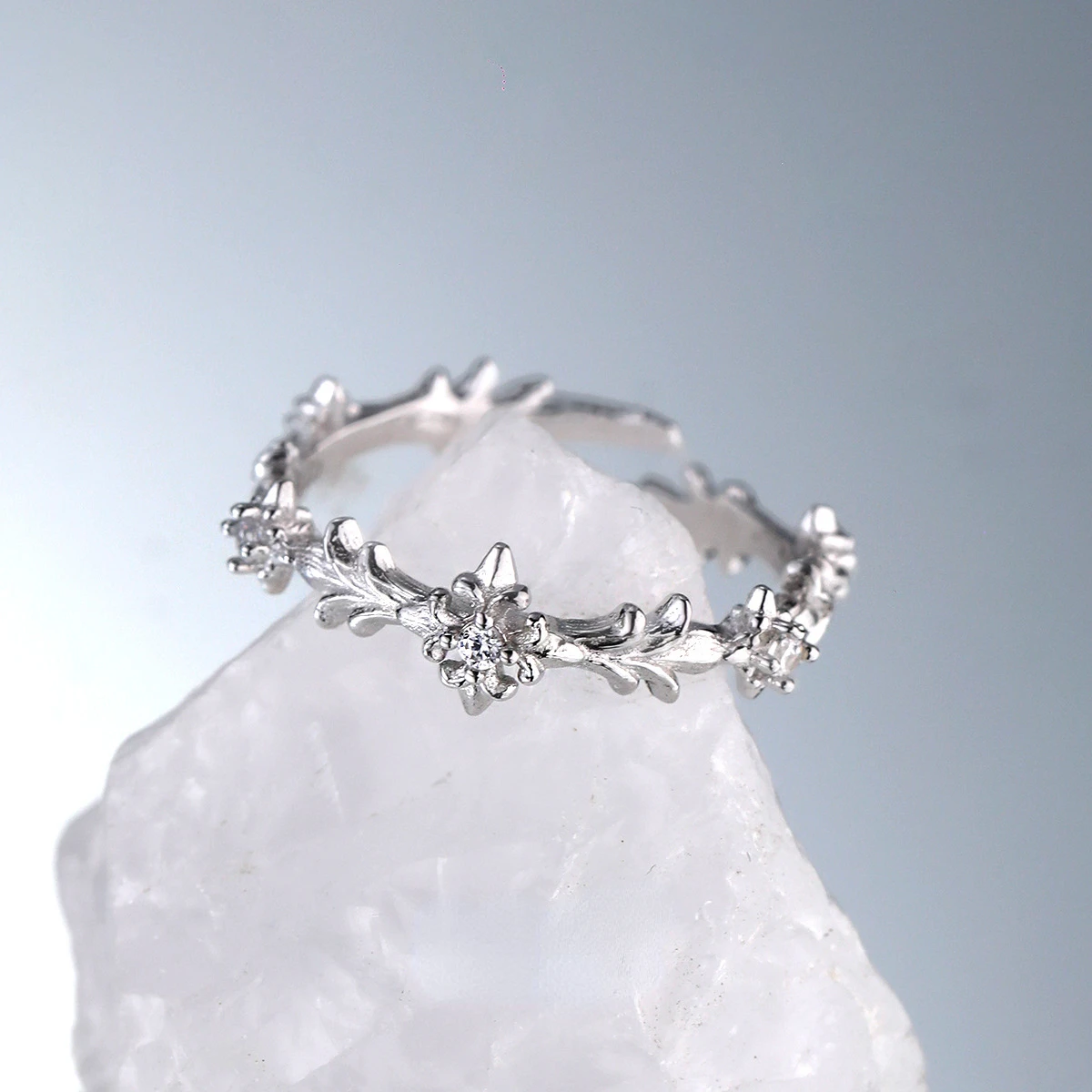 

Модные индивидуализированные кольца, изысканный набор с цирконом, ювелирные изделия, изящный крест, серебро 925 пробы, Открытое кольцо для женщин, подарок