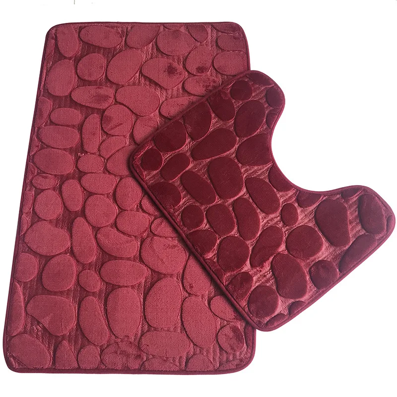 Floor Mat Bathroom Mat Absorbent Bathroom Mat Bathroom Floor Mat Toilet Mat Bath Mat Home Bathroom Bath Mat Set Toilet Mat Non-slip Bath Bathroom Carpet Shower Carpet Set Toilet Cover Floor