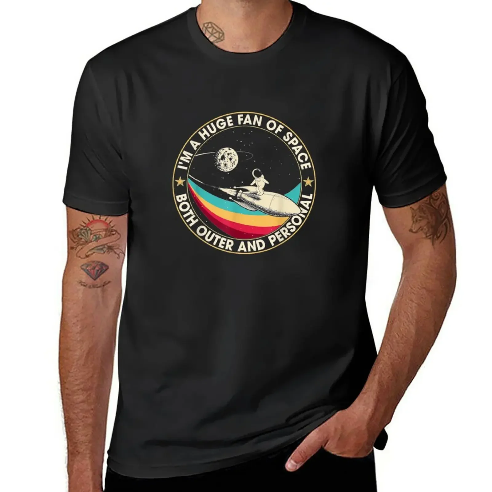 

Im A Huge Fan Of Space Both Outer And Personal T-Shirt graphics sports fans quick-drying mens big and tall t shirts