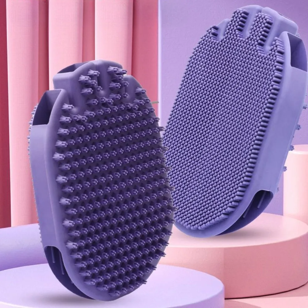 High Quality Dog Bath Massage Brush Pet Specific Cat Bath Brush Two-sided Massage Gloves TPR Material Cleaning Pet Products NEW