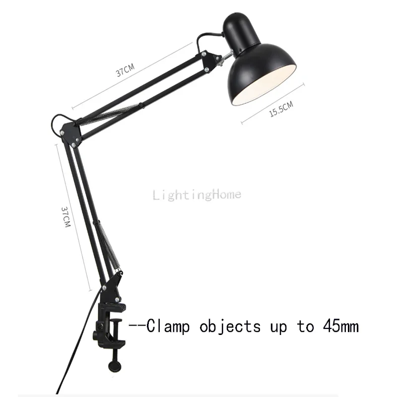 LED Table Lamp Long Arm Folding Clip Lamp Learning Nail Art Embroidery Shooting Work Fill Light Desk led light desk lamp led desk lamp