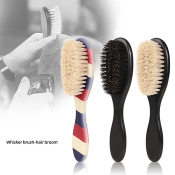 Setole di cinghiale Materiale Pennello per barba a doppio scopo Set da barba Barbiere Strumenti professionali Ridurre lo spazzola da barba dell'effetto crespo