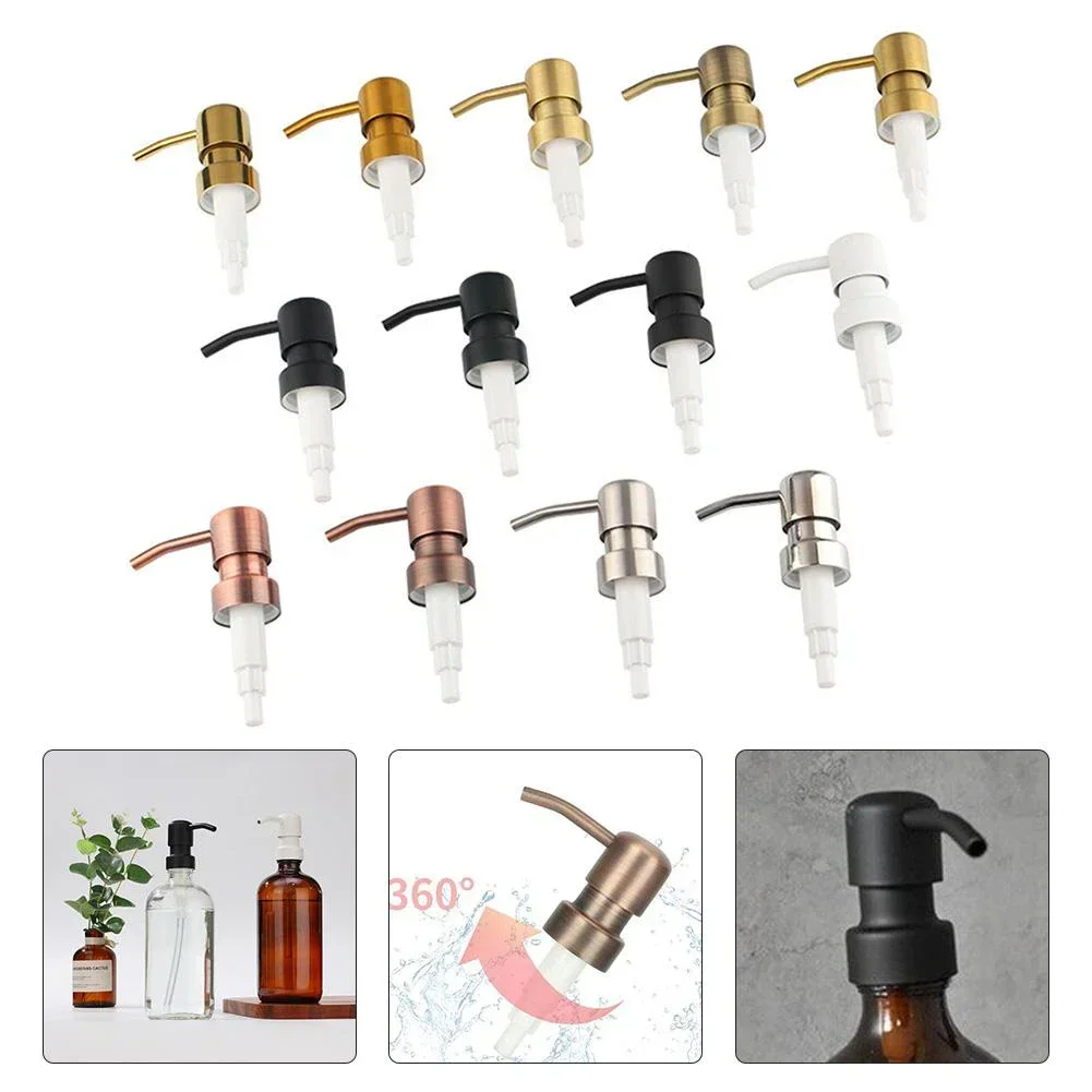 Stainless Steel Soap Dispenser Liquid Soap Dispenser Pump Lotion Pump Head Bathroom Accessories