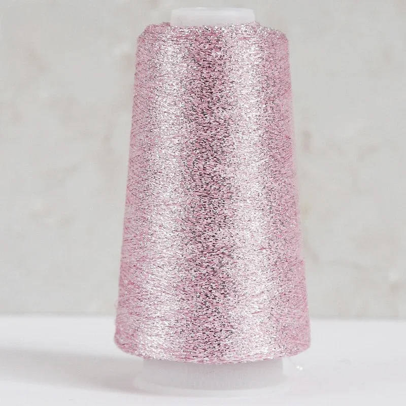 Metallic Gold & Silver Yarn Thread - 50g Roll, 2500m of Shimmering DIY Knitting & Sewing Craft Material