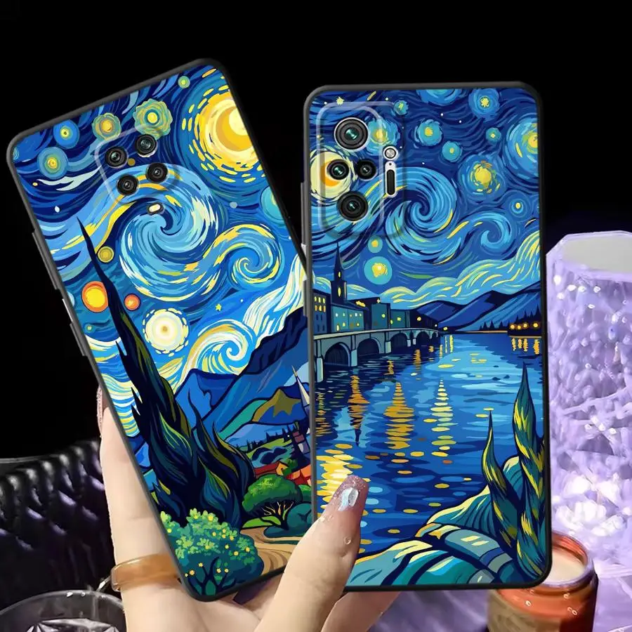 Elegant Black Oil Painting Art Phone Case