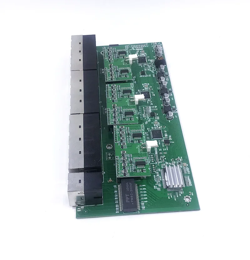 업링크 NVR 포트 스위치 모듈, 24 포트, 10/100M POE, 48V(300W-400W), 802.3AT/AF 스위치, 2 1000M