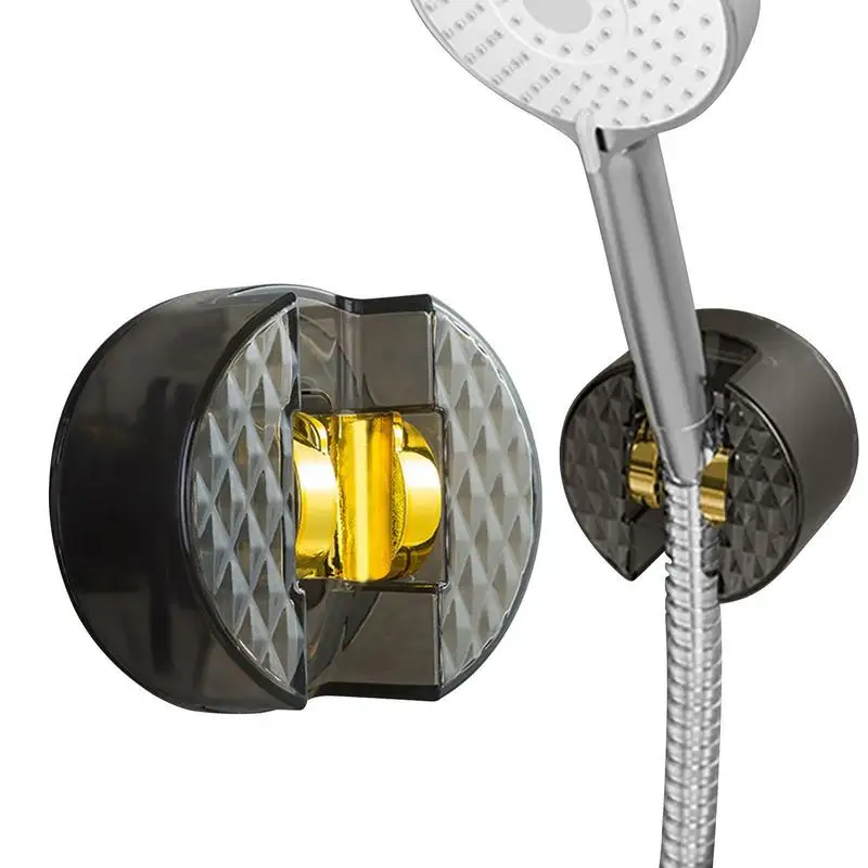 

Wall Shower Head Holder Spray Holder Mount No-Punching Shower Rack With Angle Adjustable Bath Head Holder For Handheld Showering