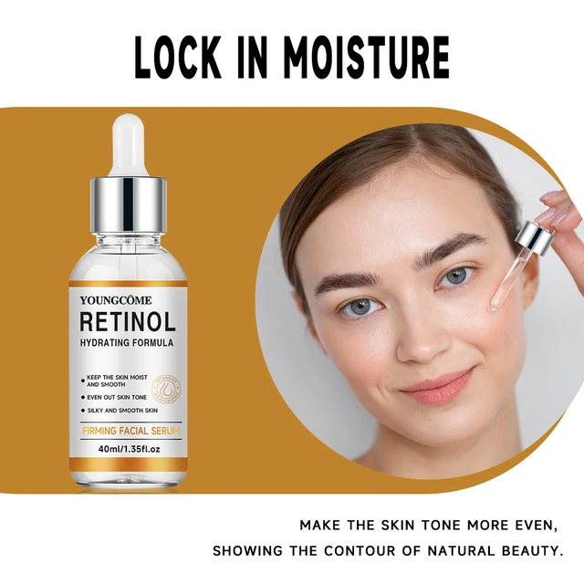 Retinol Anti Aging Removal Wrinkle Serum Firm Lift Fade Fine Lines Moisturizing Face Essence Skin Care Brighten Repair Cosmetic 4