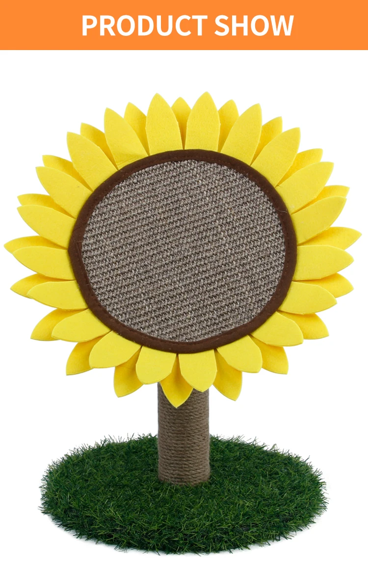 Teletubbies cat scratching pad in sunflower design