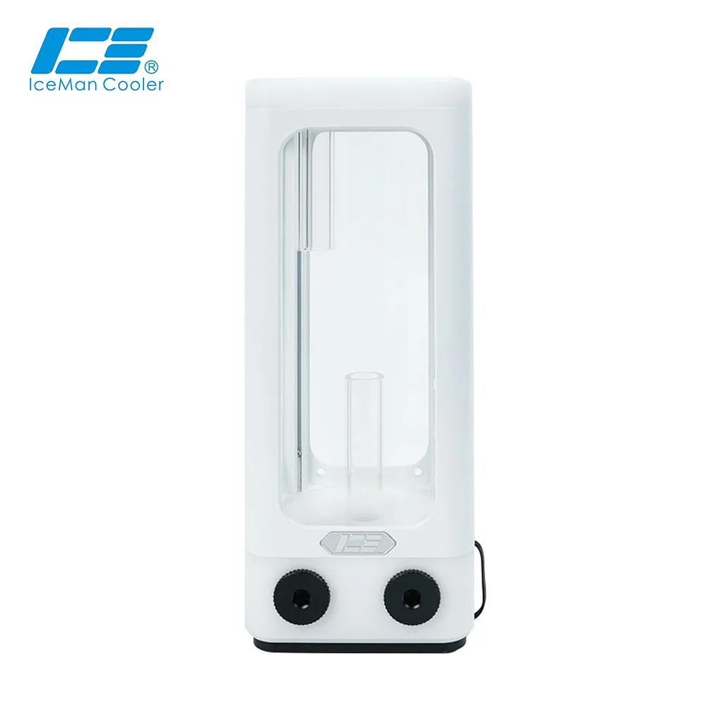 

IceManCooler DX5-240S White Water Cooling ARGB Water Tank Support D5 Pump,Reservoir With Bracket,+5V 3PIN AURA Motherboard
