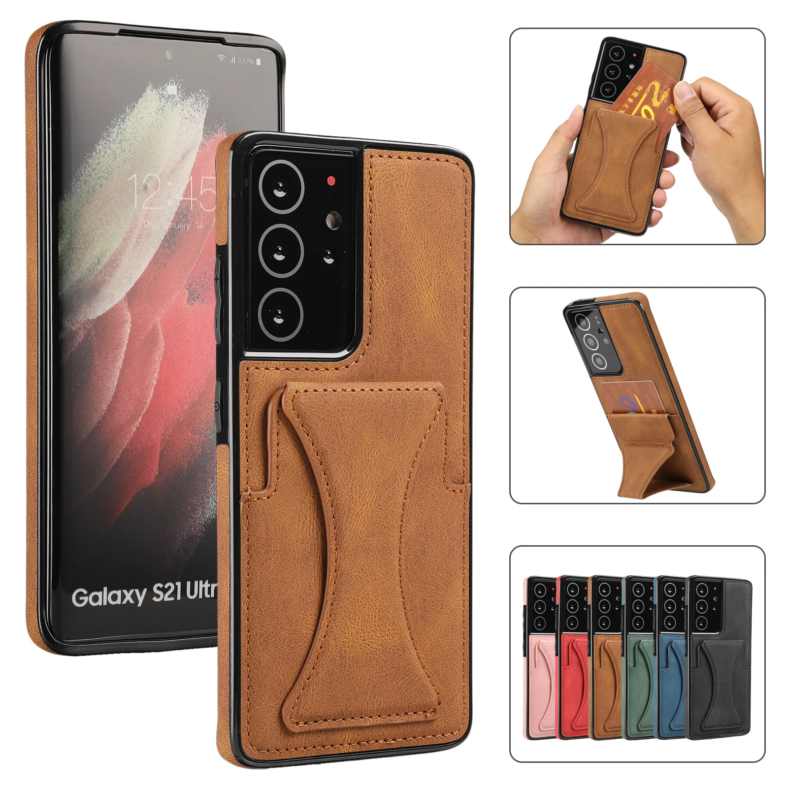 Чехол-подставка для Samsung Galaxy S22 S21 Ultra S20 S10 Plus S21FE S20FE Note 20 | Мобильные телефоны и