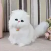 Simulation Mini Cat Toy Cute Cloth Pad Plush Cats with Sound Children Birthday Gifts Creative Imitation Cat Ornaments Home Decor 4