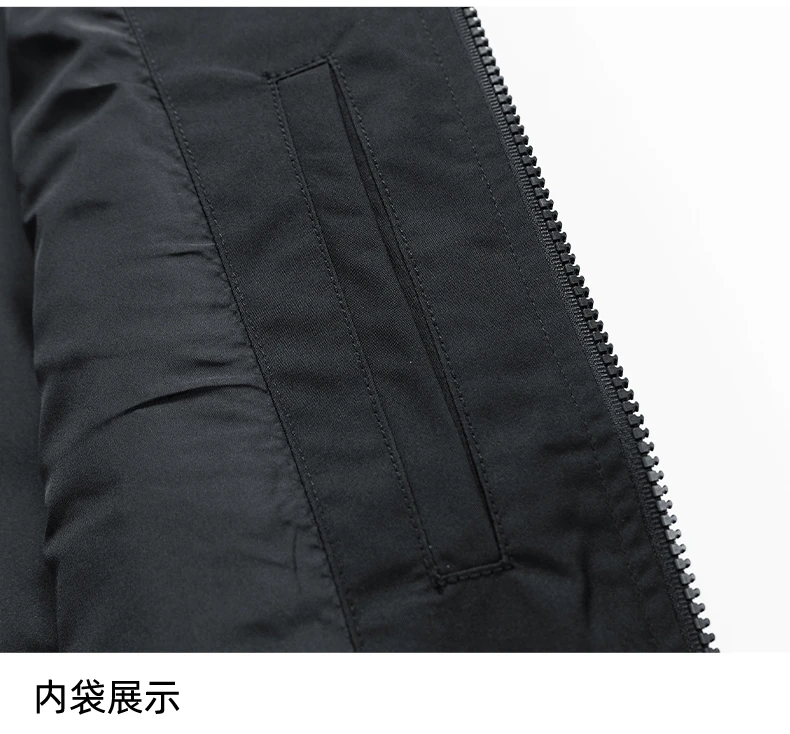 Description Picture 6 of itemMen Jacket Coat Black Windbreaker Trench Plus Size 2024 Oversize Pockets Spring Autumn Hooded Casual Male Thin Softshell Loose