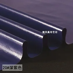 Premium Shiny Stretch Faux Leather Fabric by the Meter for Fashion Sewing & Design (Deep purple 20)