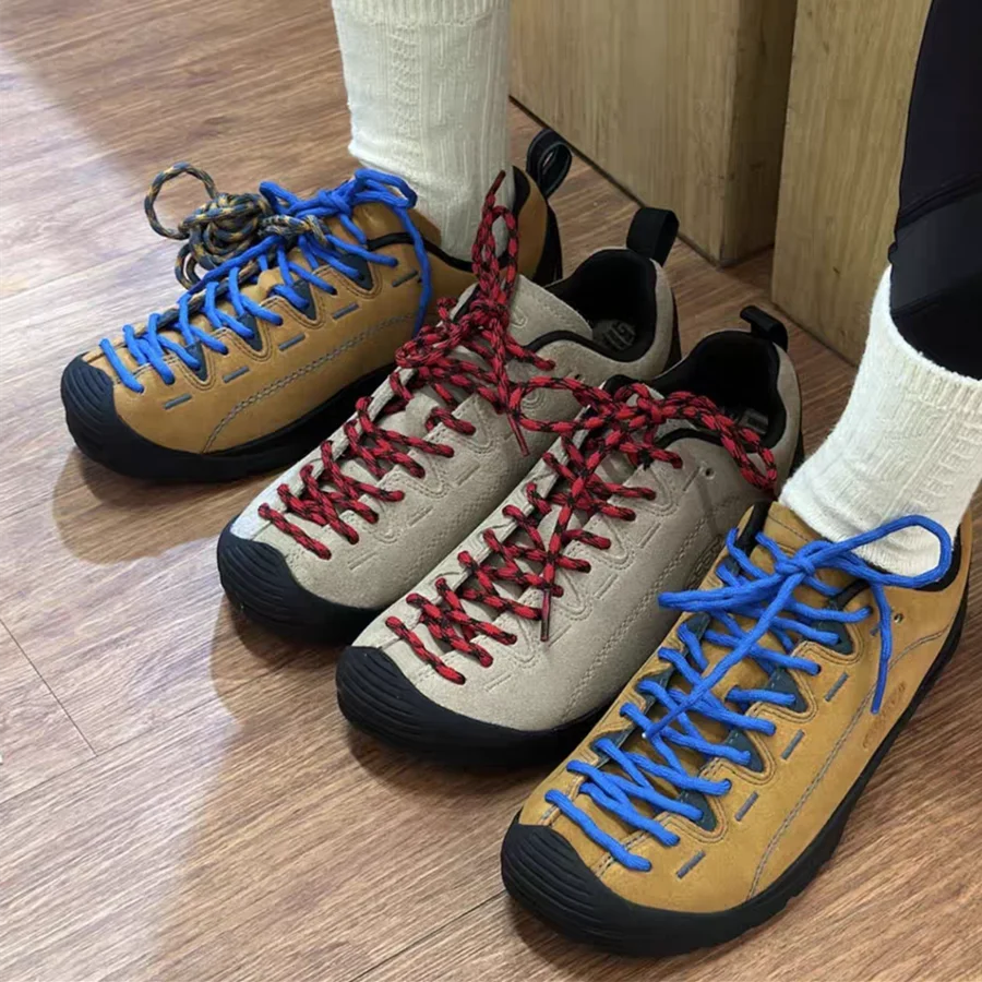 1 Paar runde Wellen-Schnürsenkel, Wanderschnürsenkel, gewebte Sportschuhe, rutschfest, verschleißfest, Anti-lose Wasserschuhe, Schnürsenkel, Seil – Detail 8