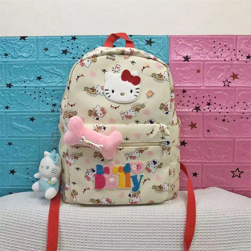 New Kawaii Hello Kitty Y2K Schoolbags Cute Girls Backpack Large Capacity Backpacks Bolsas Para Mujeres Mochila for Girls Student