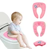 Baby Travel Toilet Training Seat Folding Potty Seat Toddler Portable Kids Travel Potty Seat Pad Urine Assistant Cushion 2