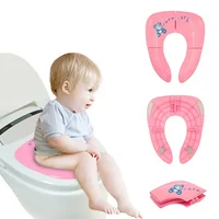 Baby Travel Toilet Training Seat Folding Potty Seat Toddler Portable Kids Travel Potty Seat Pad Urine Assistant Cushion 2