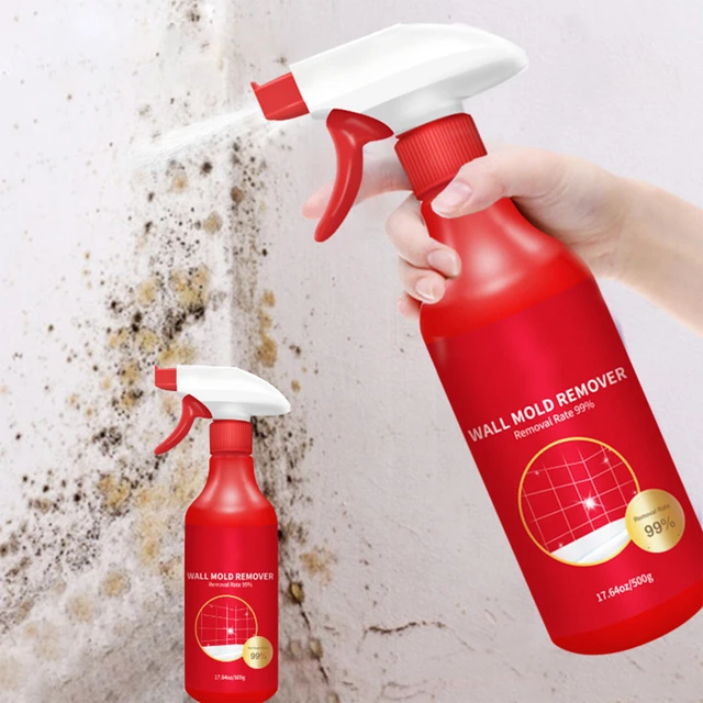 Eliminador de moho de 500 ml con fórmula de cloro activo, extra fuerte,  spray antimoho altamente eficaz, eliminación de moho en azulejos, juntas