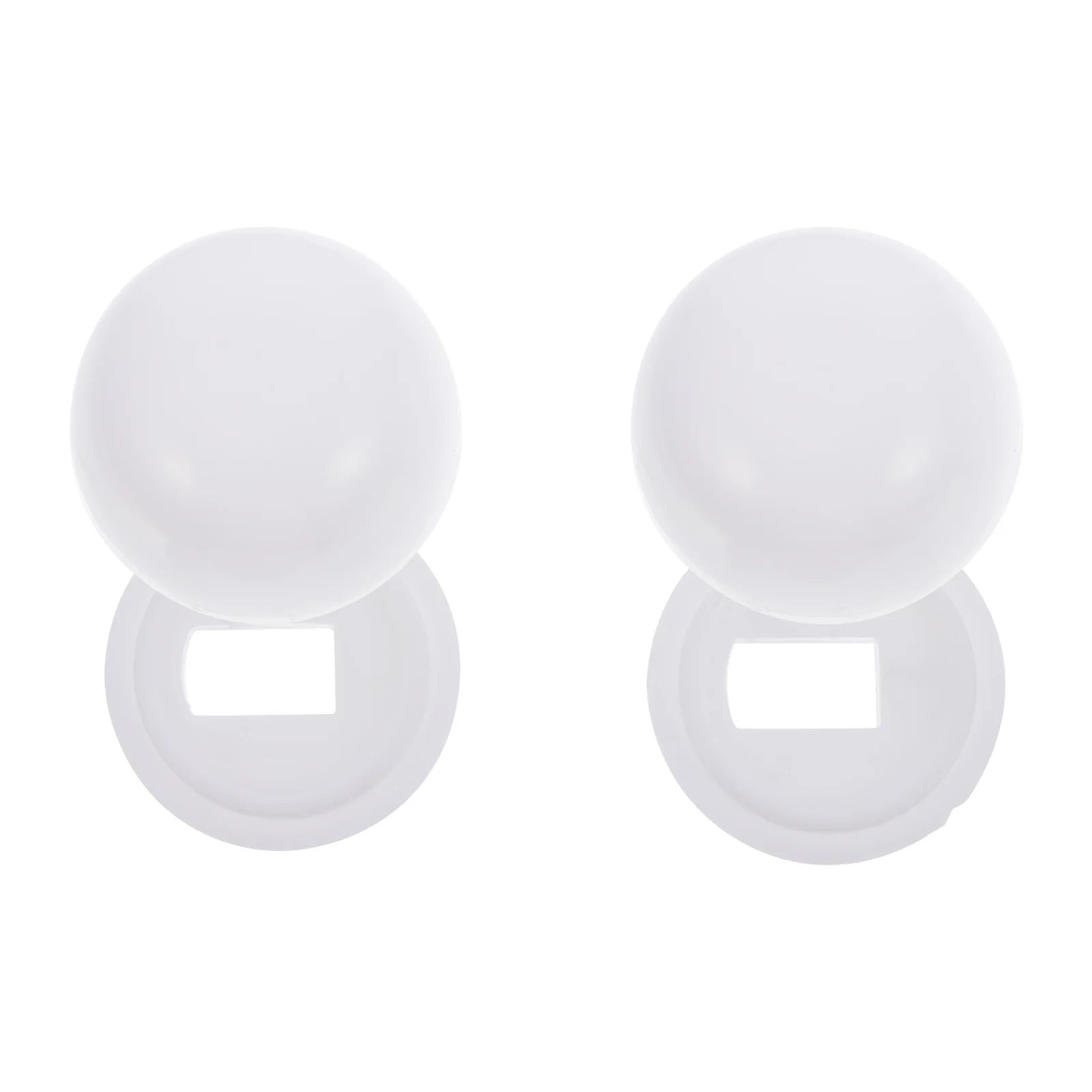 

3 Pair of Stinkpot Cover Toilet Anchor Screw, for Home, Round Toilet Caps in White
