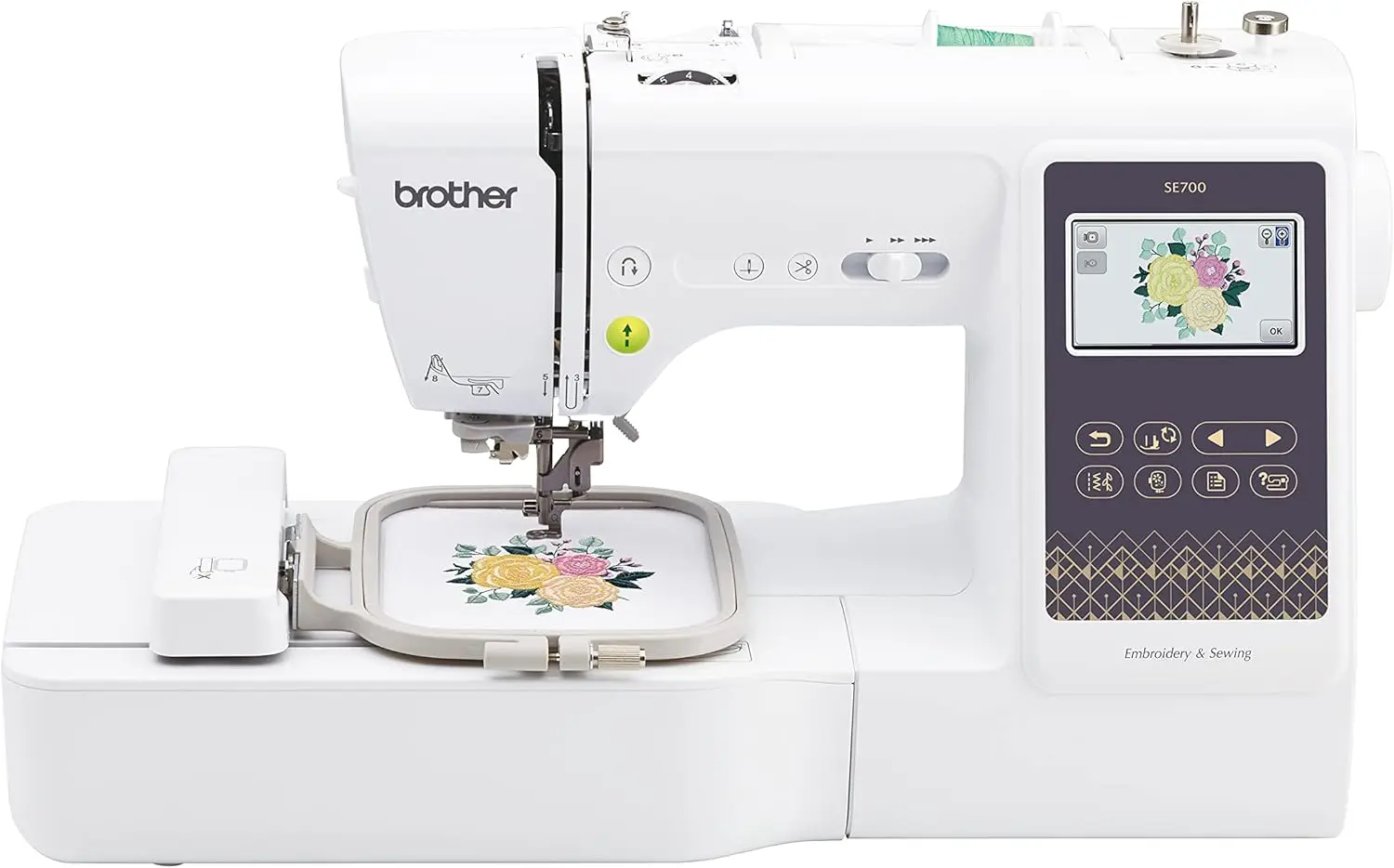 Brother Se700 Sewing And Embroidery Machine, Wireless Lan Connected, 135 Built-In Designs, 103 Built-In Stitches, Computerized,