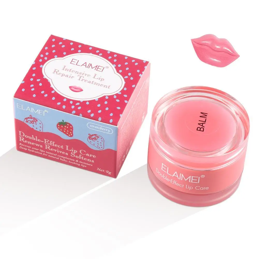 

Strawberry Lip Sleep Mask Night Sleep Maintenance Moisturizing Lip Gloss Nourishing Lip Care Peach Lip Balm
