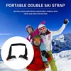 Newest 2/1PC Nylon Adjustable Ski Handle Strap Bag Skiing Bag Adjustable Pole Shoulder Hand Carrier Lash Straps Porter Hook Loop 6