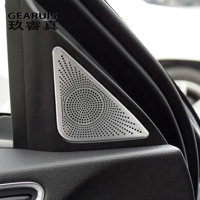 Anelli Copri Altoparlanti In Acciaio Inox Per Land Rover Freelander 2 (2007-2016), Adesivi 3M, Colore Argento, 2 Pezzi - 3