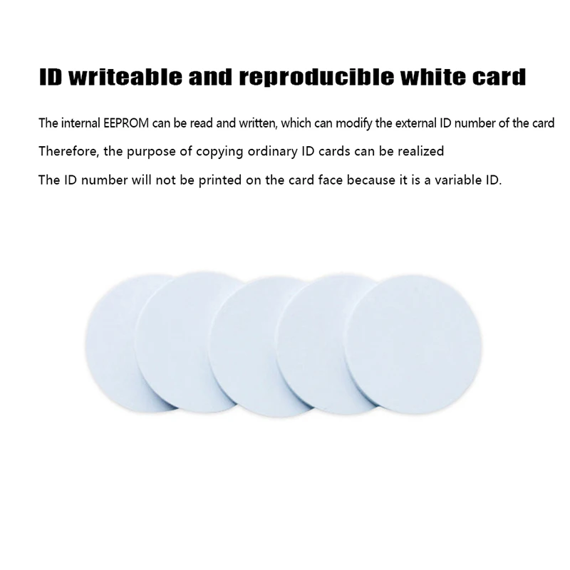 Rfid stickers 5Pcs 25mm 125Khz EM4305 T5577 writable proximity coin cards rewritable adhesive label for copier