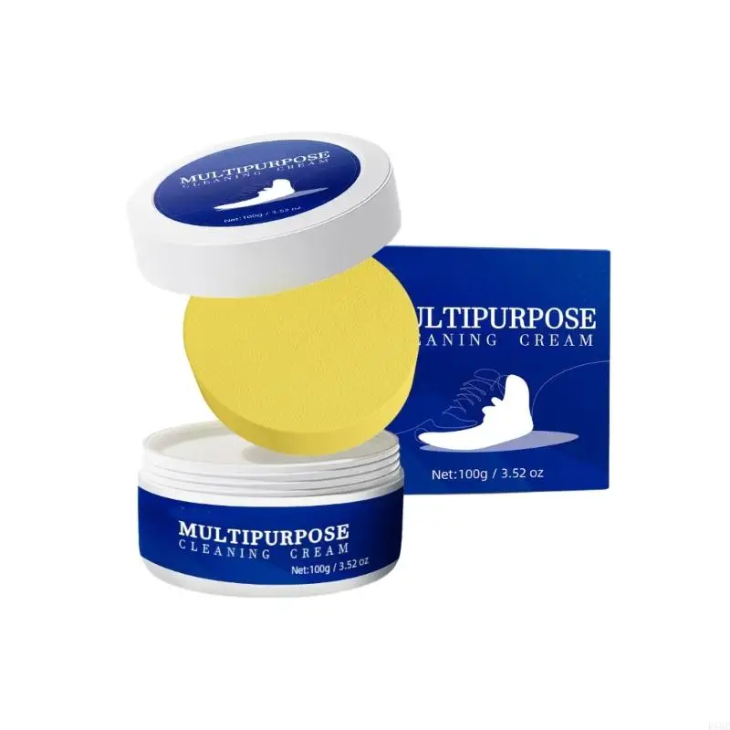 R58C Cleaning Cream for White Shoe Multi-functional Cleaner With Wipe Stain Remover Cleansing Maintenance Cream Of Sport Shoe