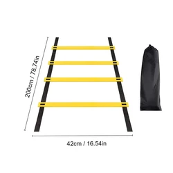 Speed Training Agility Ladder with Durable Nylon Straps for Enhanced Flexibility and Sports Performance (2M)
