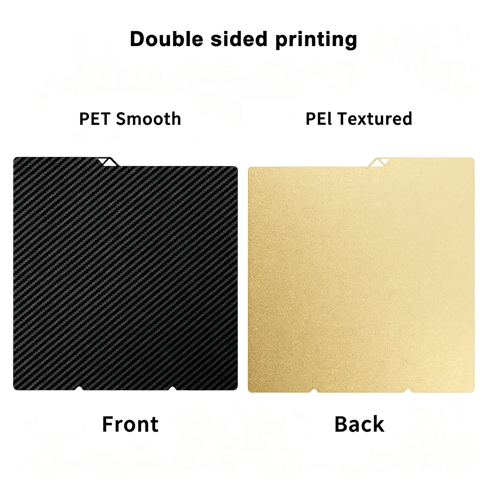 PEI Spring Steel Build Plate with Smooth PEO PET Surface