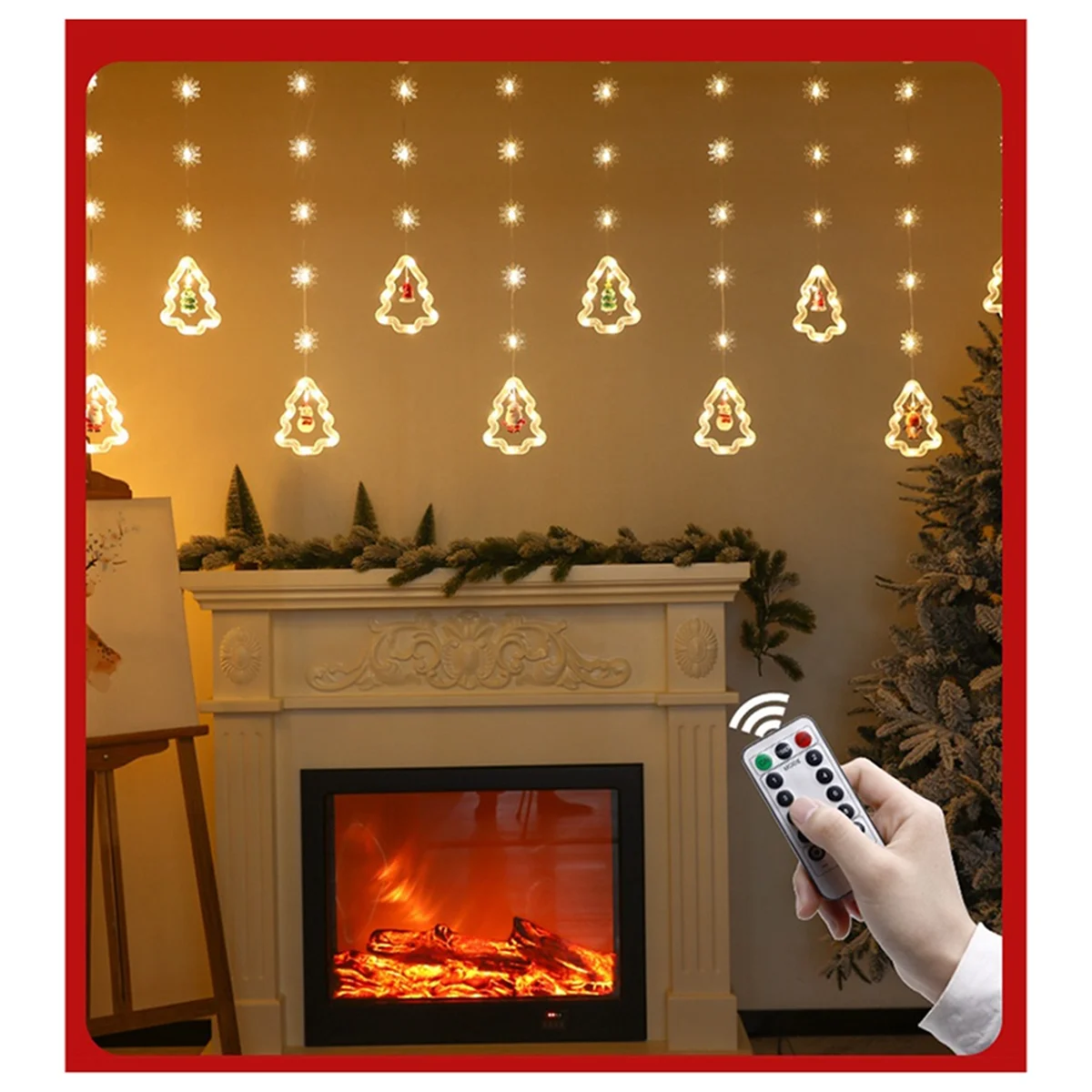 BAAU Led Light String Christmas Tree Shape Lights Indoor Atmosphere Lights