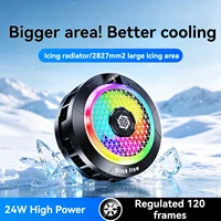 Suction-Type Phone Cooler K58 PRO High Power 24W High-Power Semiconductor Mobile Phone Cooler With Magnetic Suction Clips, Dual- 3