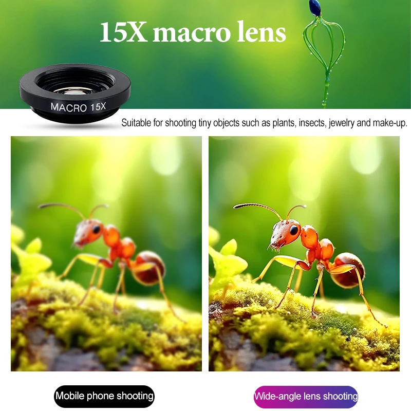 Enhanced Mobile Fisheye and Macro Camera Lens
