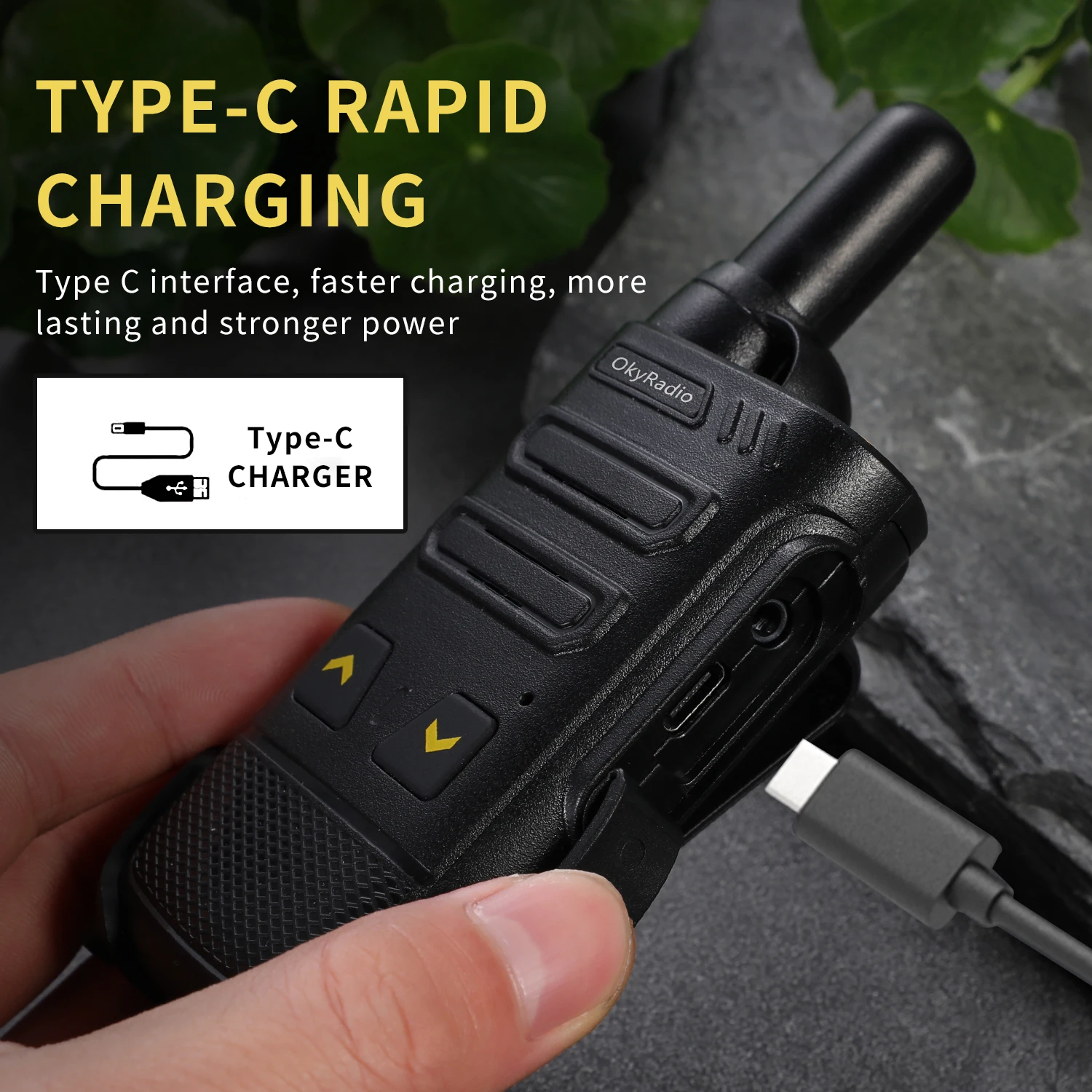 Hot Mini Walkie-talkie 4800mAh16 Channels Drop-resistant H2 Wireless Civilian Clear Voice Penetration Strong Frequency 400-470MH military walkie talkie