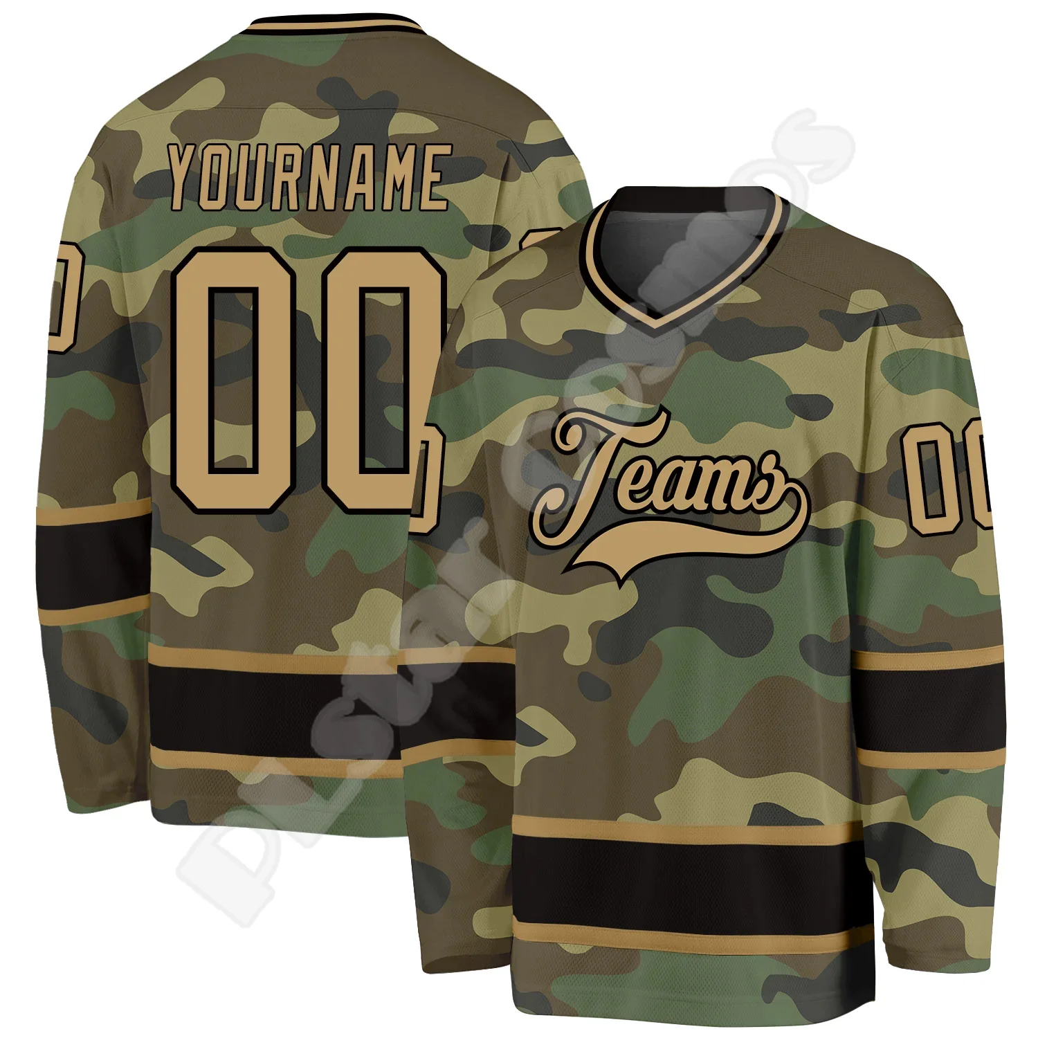 

NewFashion Hockey Jersey Custom Name Team Logo Number Colorful Pullover Long Sleeves 3DPrint Harajuku Casual Funny Sweatshirts S