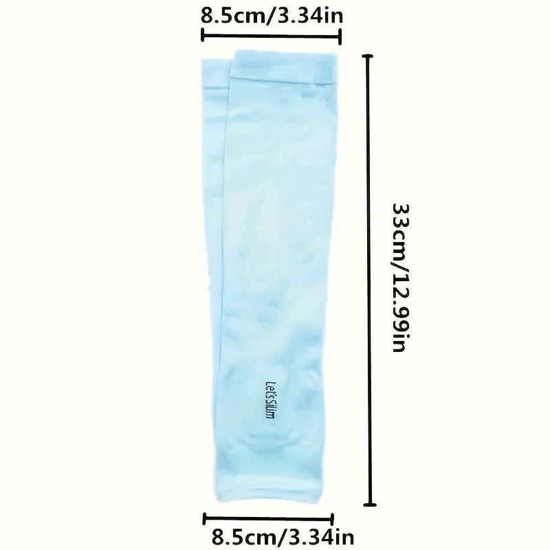 Ice Silk Sports Arm Sleeves for Outdoor Cycling Running Fitness UV Protection Breathable Sunshade Cooling Summer Arm Covers
