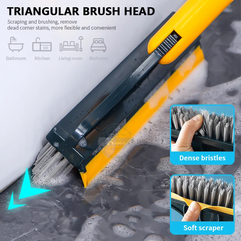 Stiff Bristle Crevice Cleaning Brush With Non Slip Handles Multifunctional  Cleaning Brush Suit For Bathtubs Home Shoes Laundry - AliExpress